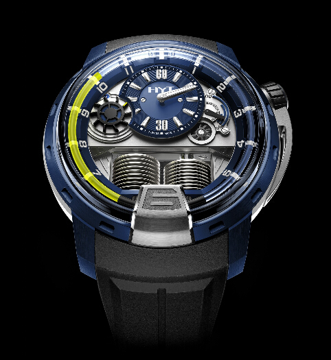 HYT H1 Alumen Blue Aluminium watch 148-AB-31-GF-RU